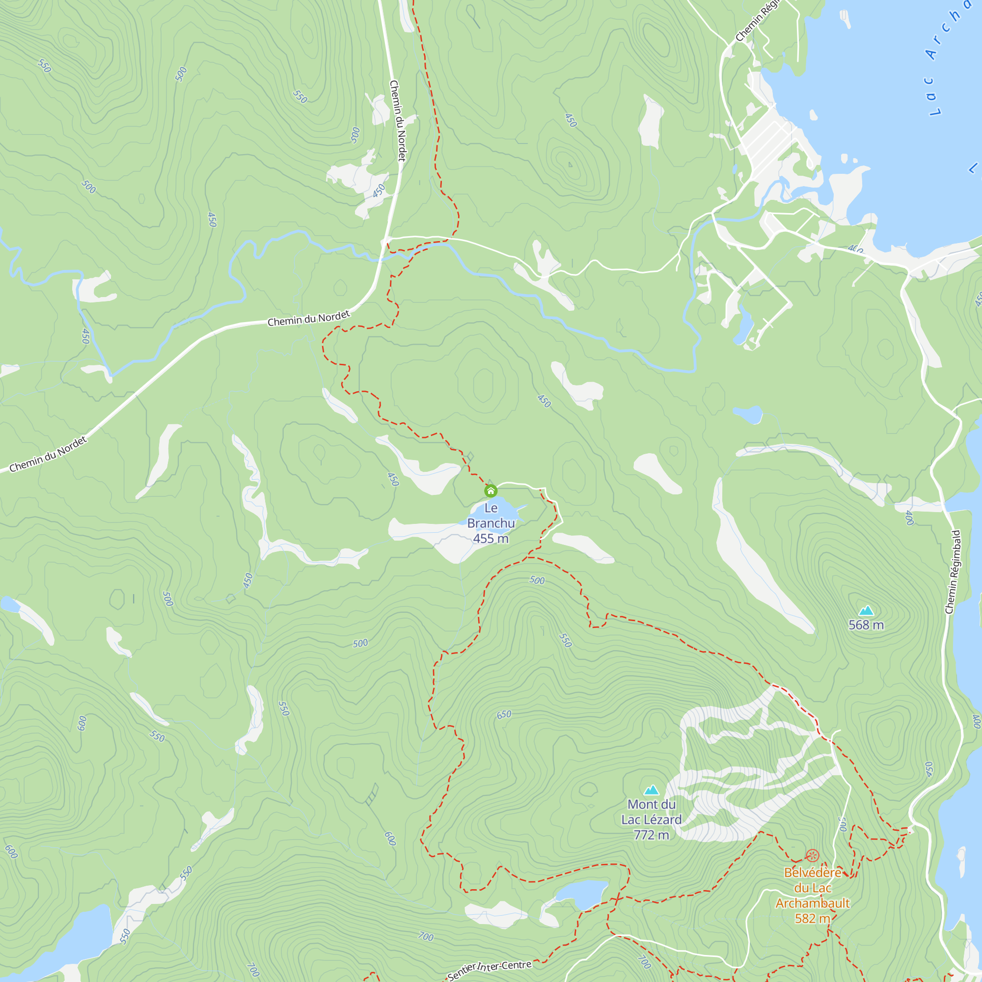 Le Branchu map