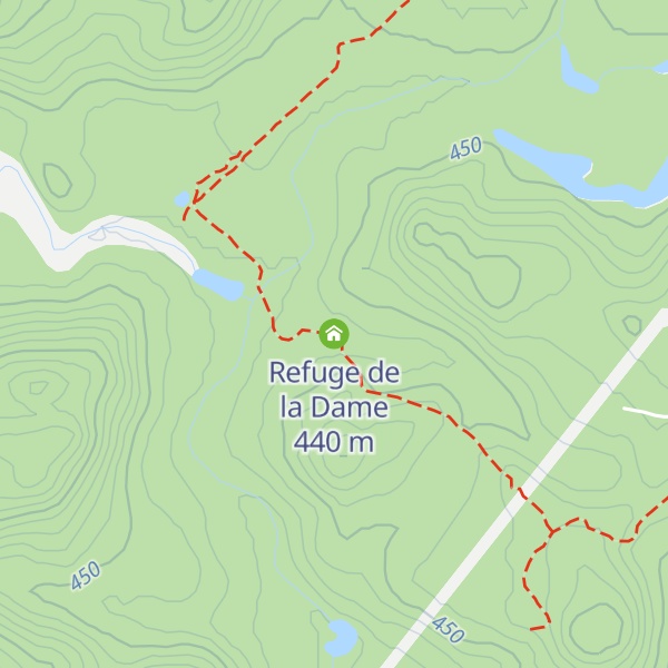 Map of Refuge de la Dame
