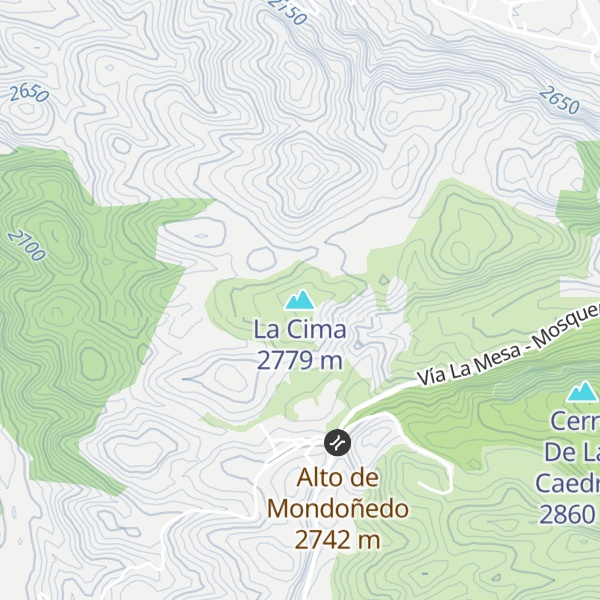 Map of La Cima