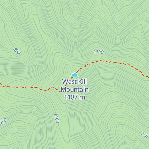 Map of West Kill Mountain