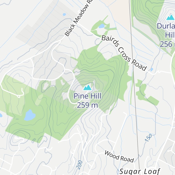 Map of Pine Hill