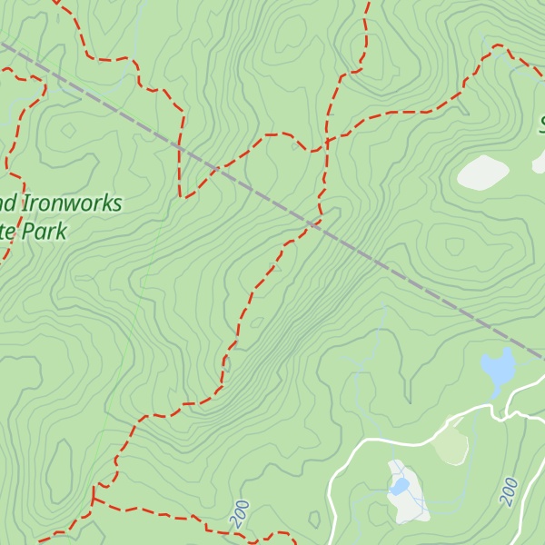 Map of Big Beech Mountain