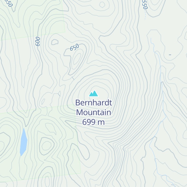 Map of Bernhardt Mountain