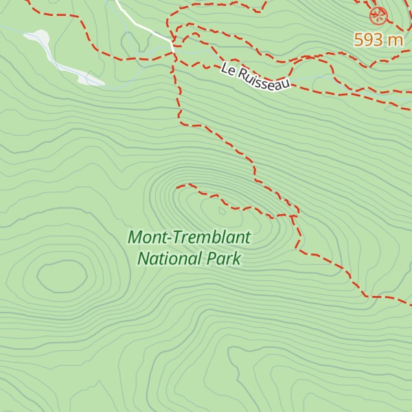 Map of Mont des Cascades