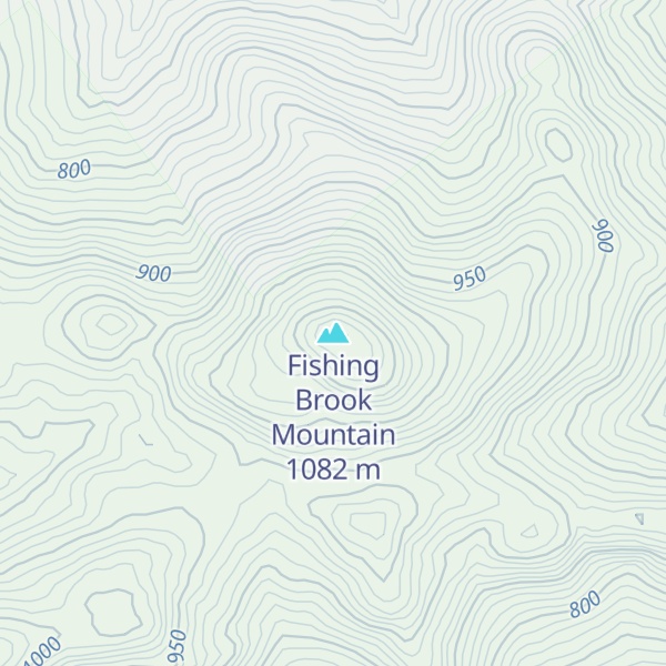 Map of Fishing Brook Mountain