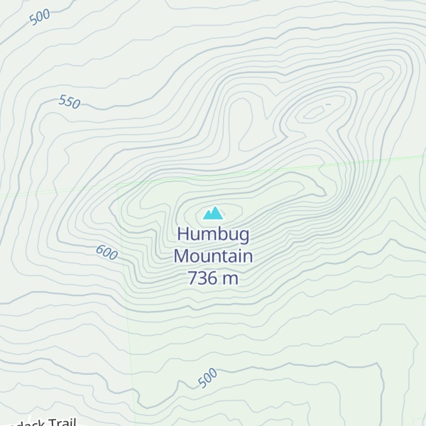 Map of Humbug Mountain