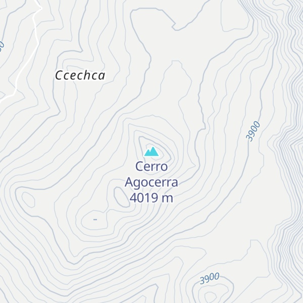 Map of Cerro Agocerra