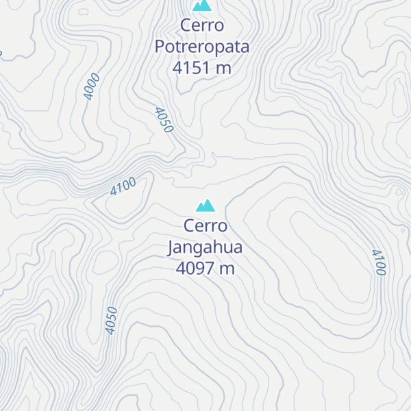 Map of Cerro Jangahua