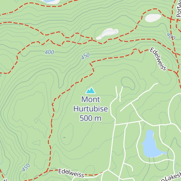 Map of Mont Hurtubise