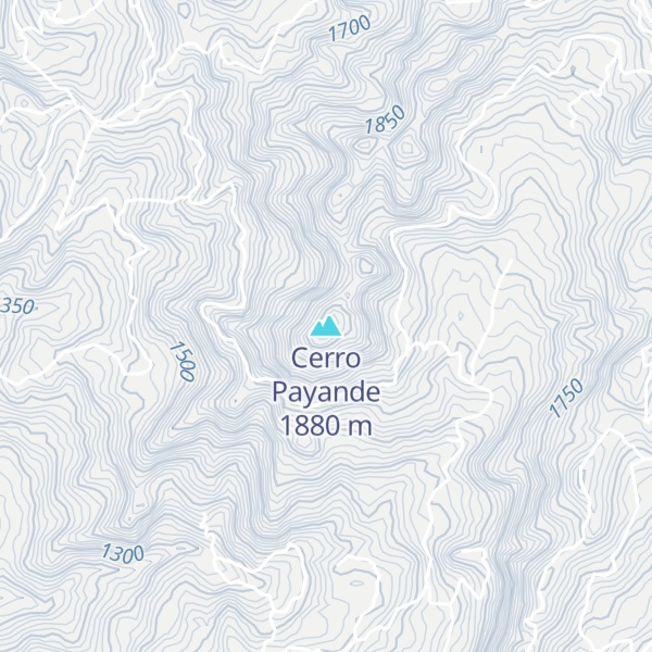 Map of Cerro Payande