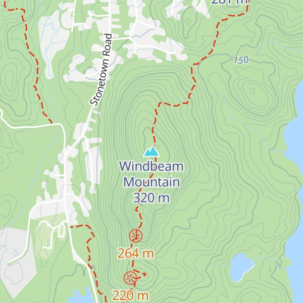 Map of Windbeam Mountain