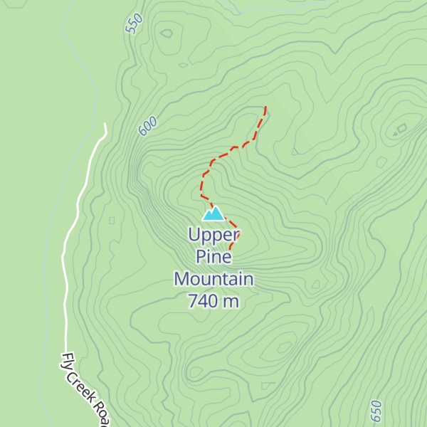 Map of Upper Pine Mountain