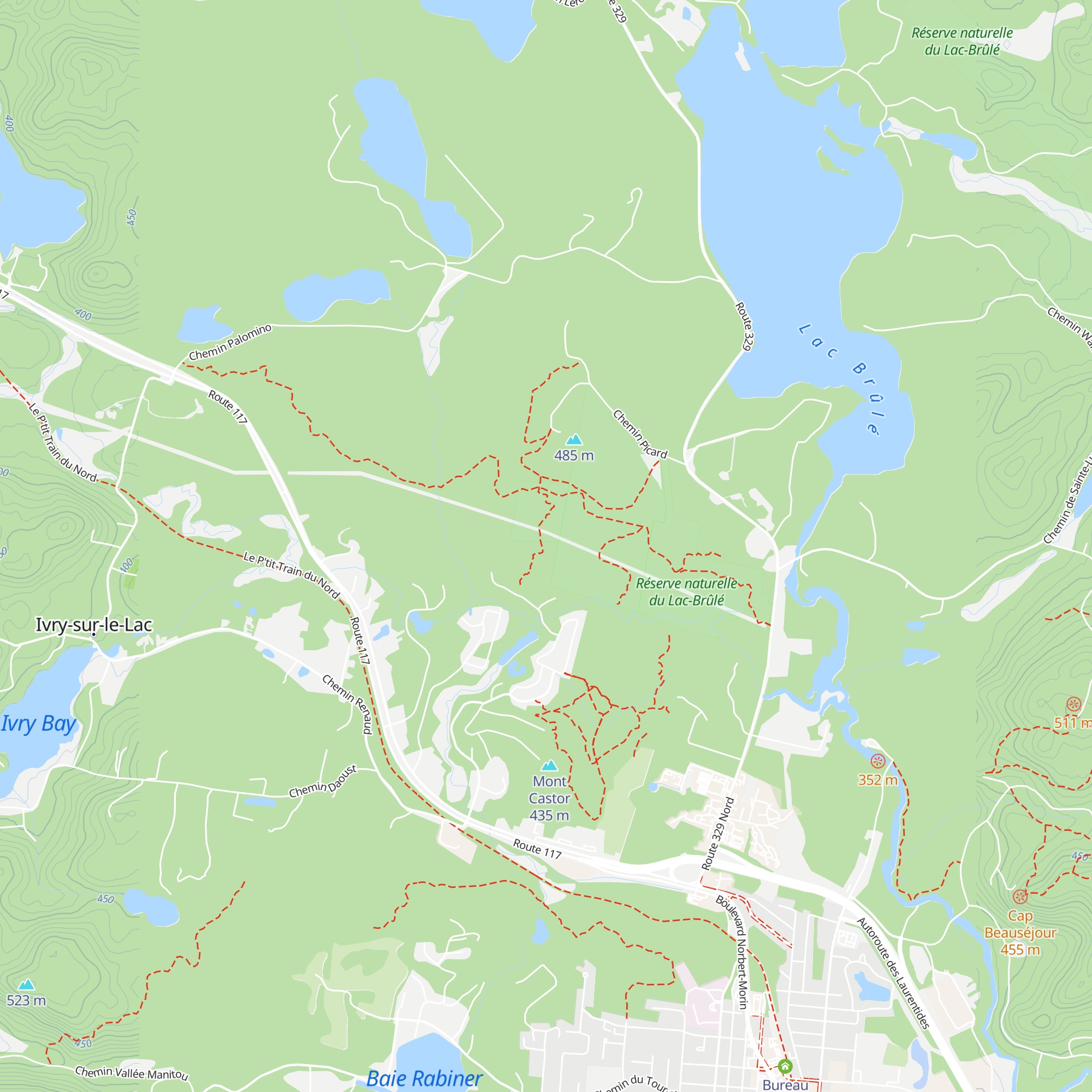 Hunting cabin map