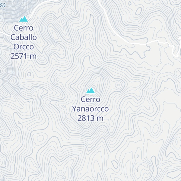 Map of Cerro Yanaorcco