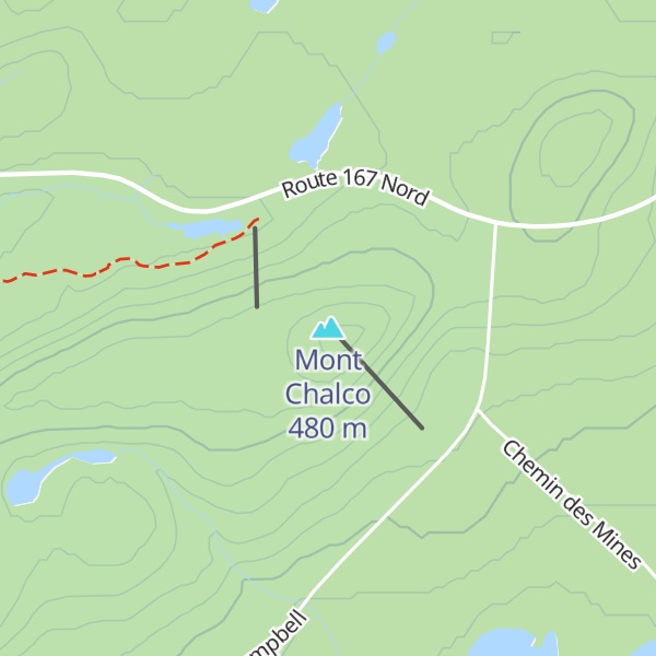 Map of Mont Chalco