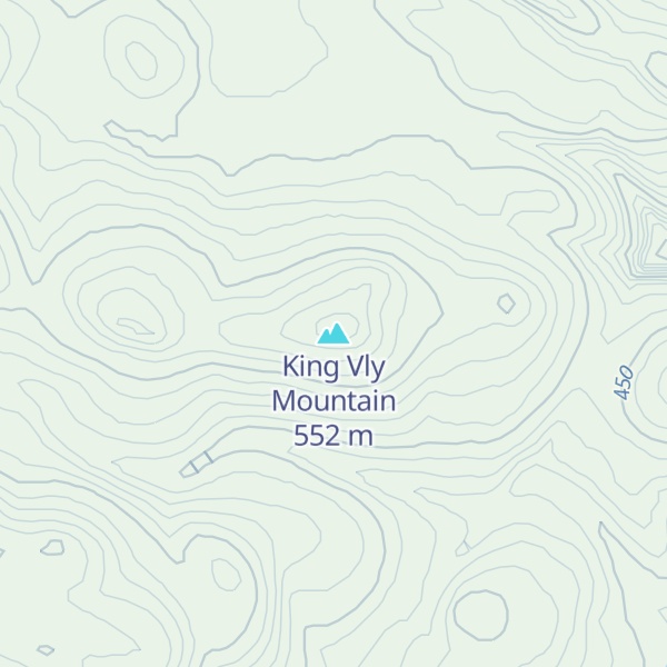 Map of King Vly Mountain