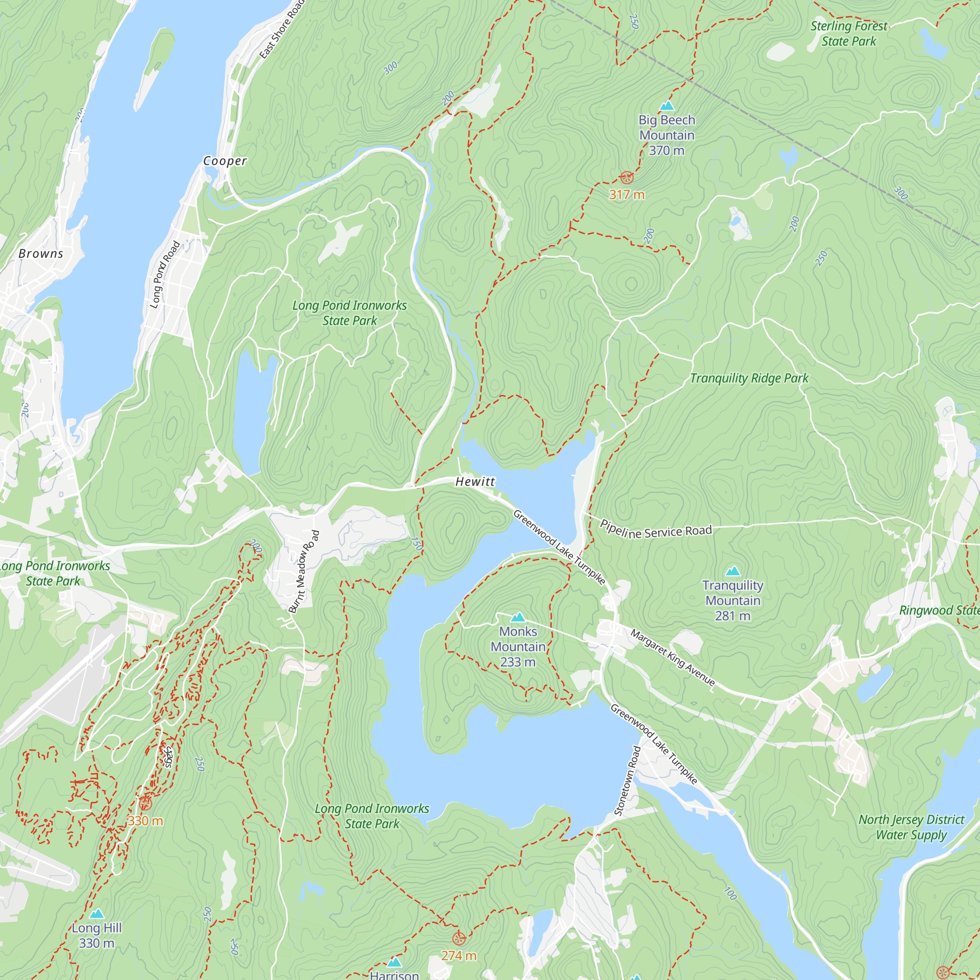 Long Pond State Park Office map