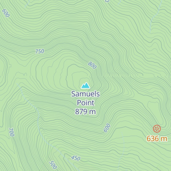 Map of Samuels Point