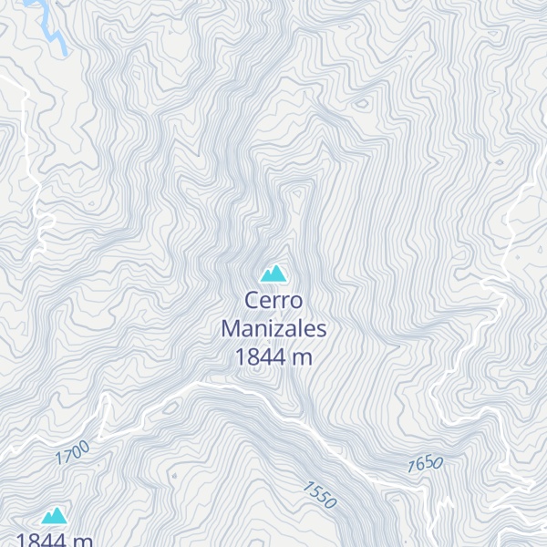 Map of Cerro Manizales