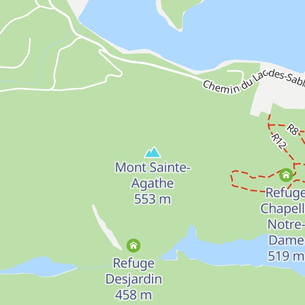 Map of Mont Sainte-Agathe