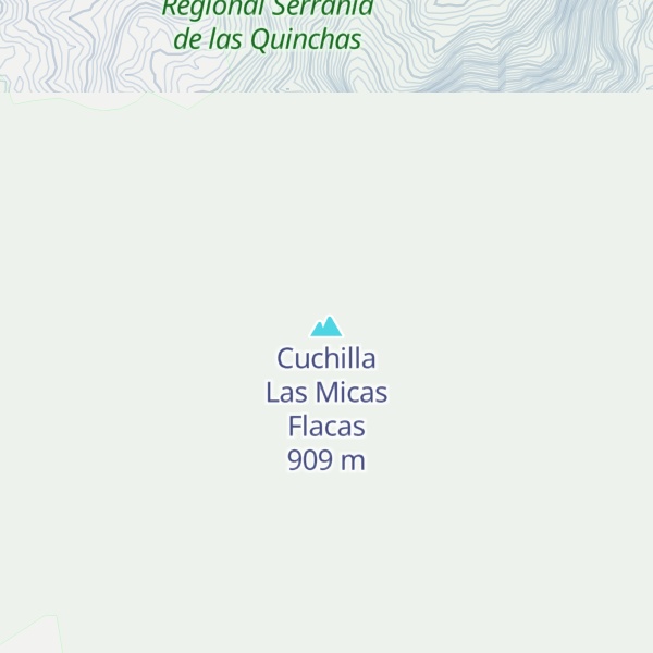 Map of Cuchilla Las Micas Flacas