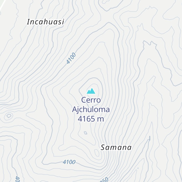 Map of Cerro Ajchuloma