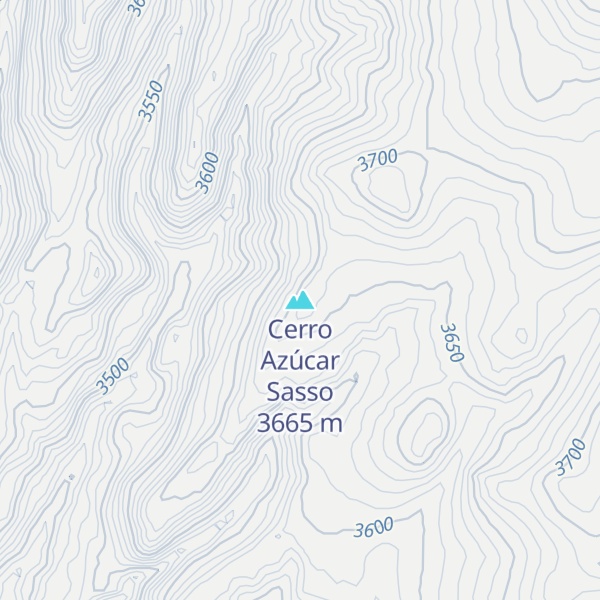 Map of Cerro Azúcar Sasso
