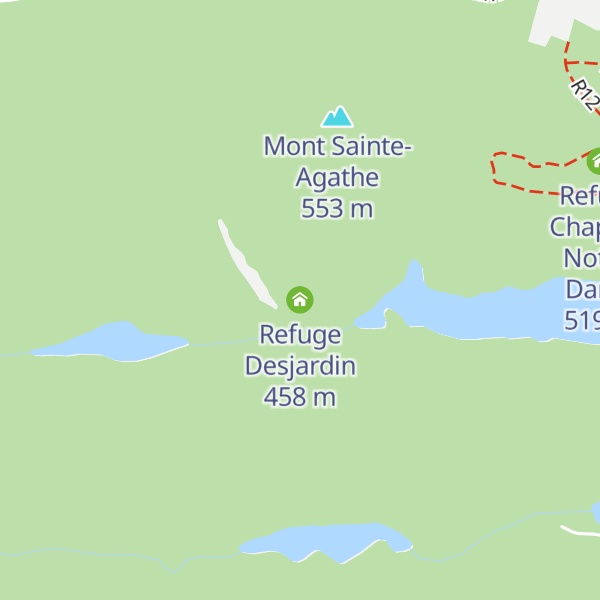 Map of Refuge Desjardin