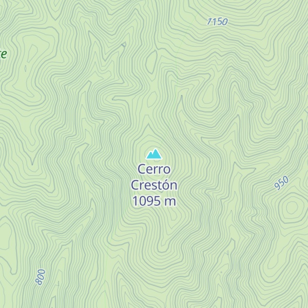 Map of Cerro Crestón