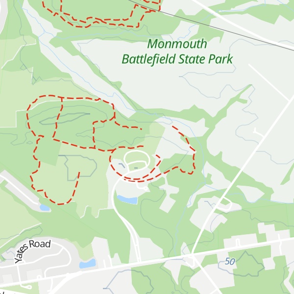 Map of Monmouth Battlefield Visitor Center