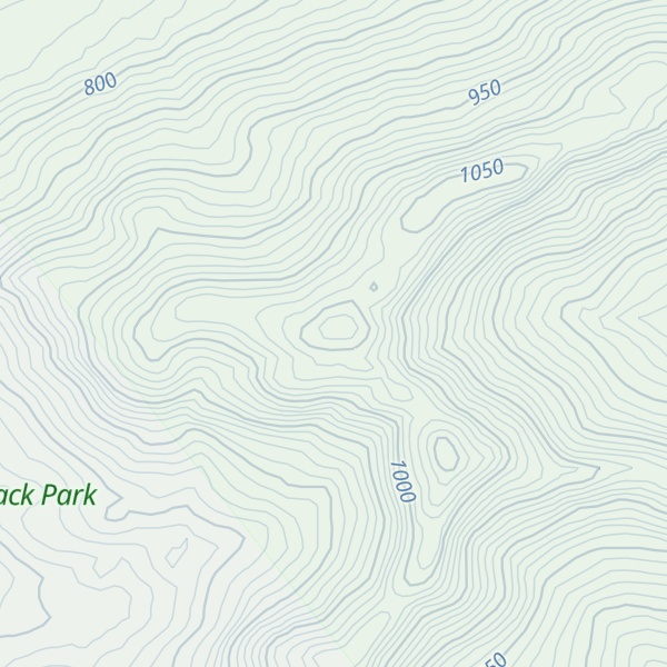 Map of Fishing Brook Range South Peak