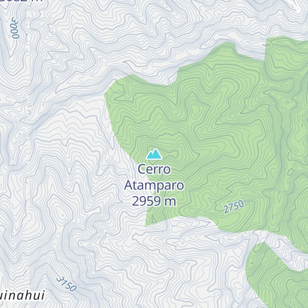 Map of Cerro Atamparo