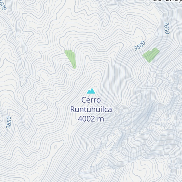 Map of Cerro Runtuhuilca