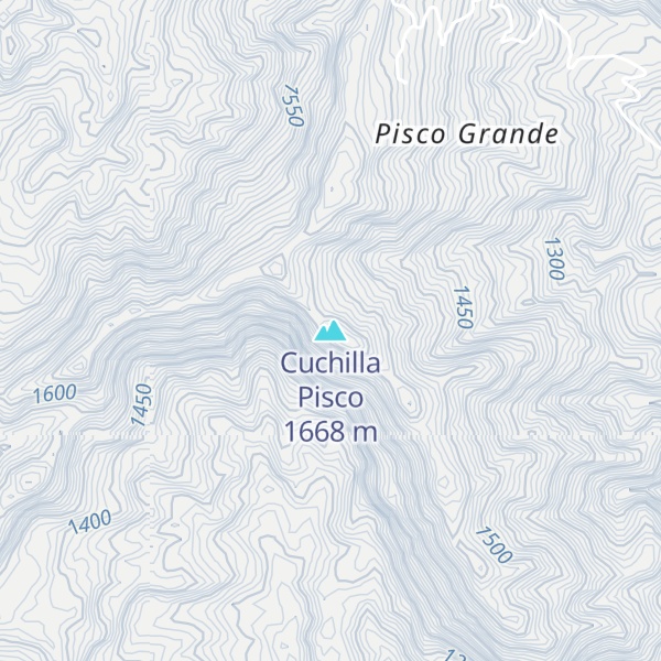 Map of Cuchilla Pisco