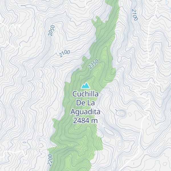Map of Cuchilla De La Aguadita