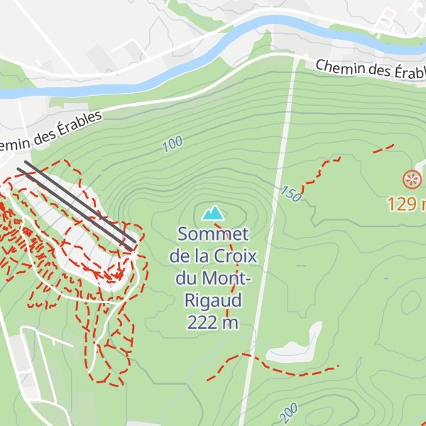 Map of Sommet de la Croix du Mont-Rigaud