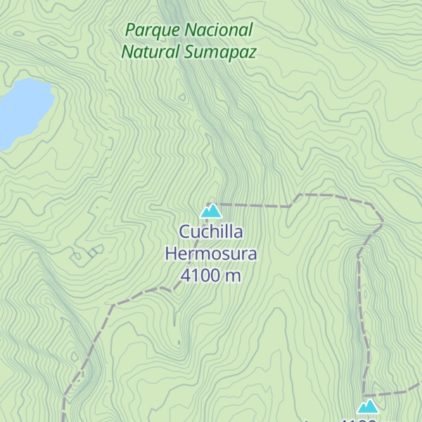 Map of Cuchilla Hermosura