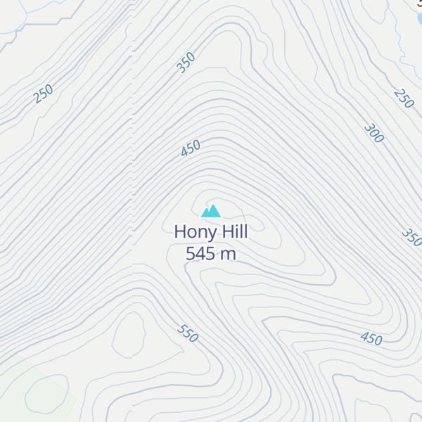 Map of Hony Hill