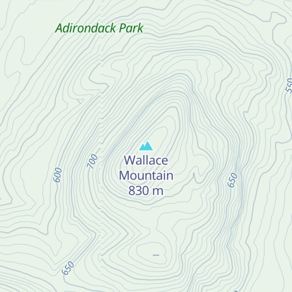 Map of Wallace Mountain