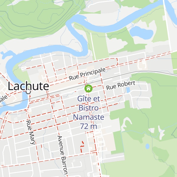 Map of Gîte et Bistro Namaste