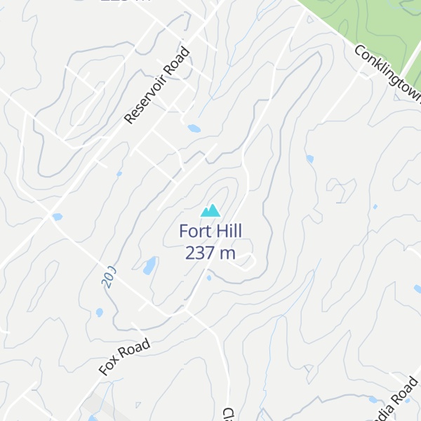 Map of Fort Hill