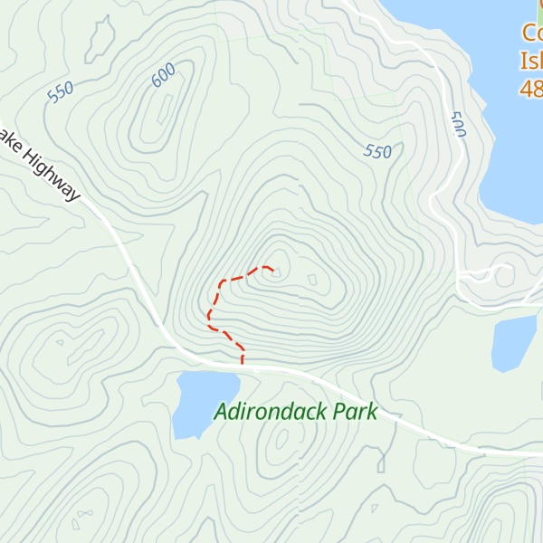 Map of Panther Mountain