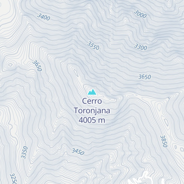 Map of Cerro Toronjana
