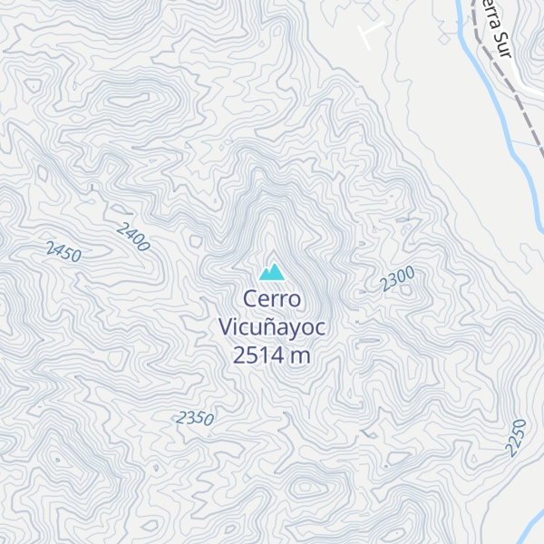 Map of Cerro Vicuñayoc