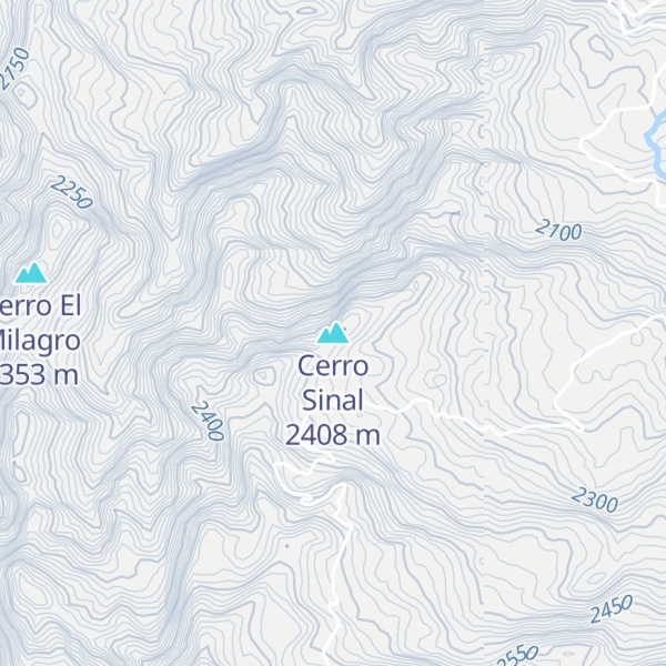 Map of Cerro Sinal