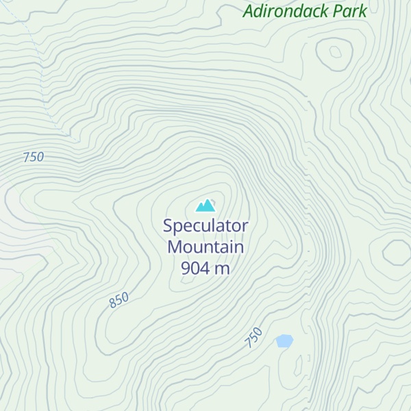 Map of Speculator Mountain