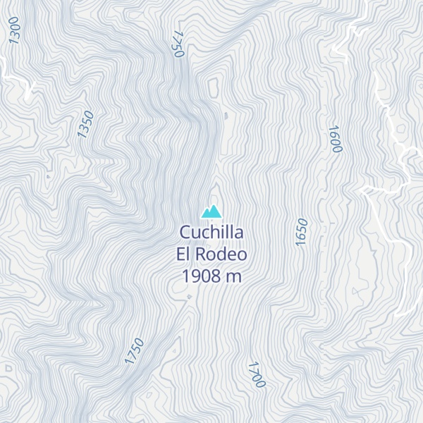 Map of Cuchilla El Rodeo