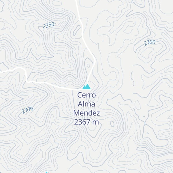 Map of Cerro Alma Mendez