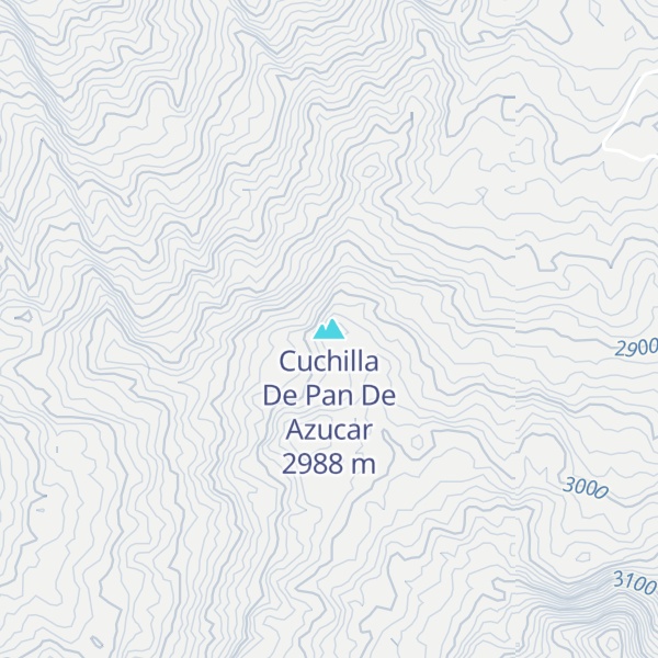 Map of Cuchilla De Pan De Azucar