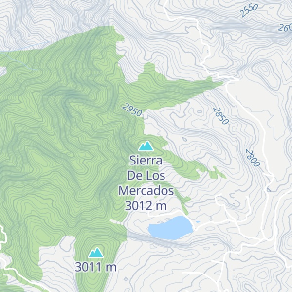 Map of Sierra De Los Mercados